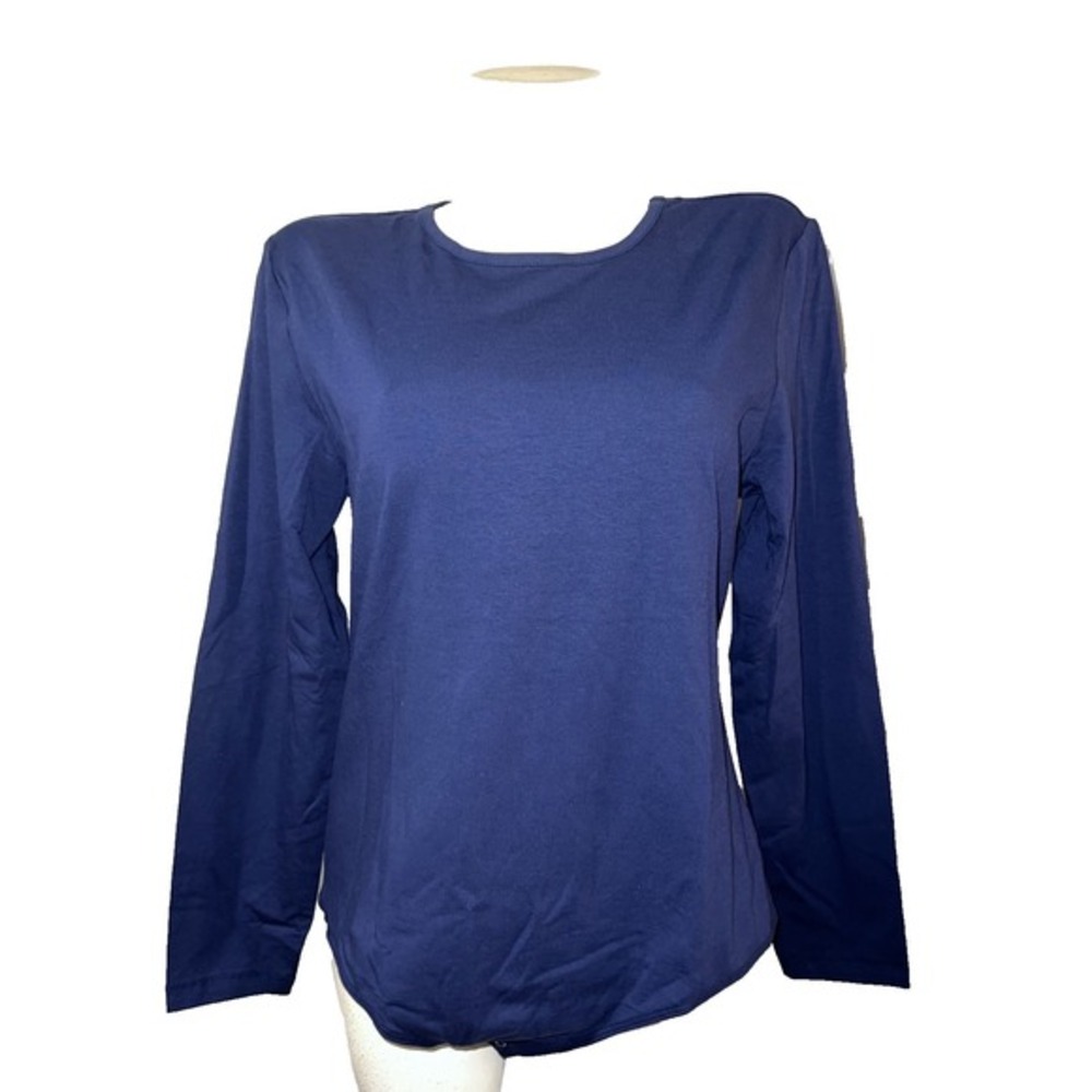 New LuLaRoe Top Size 2XL Solid Blue‎ Long Sleeve One Piece Nova Stretch Bodysuit